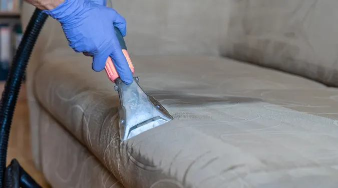Upholstery cleaning for allergy relief