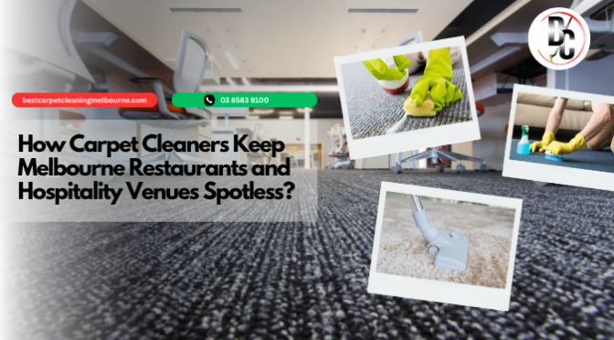 How Carpet Cleaners Keep Melbourne Restaurants and Hospitality Venues Spotless?