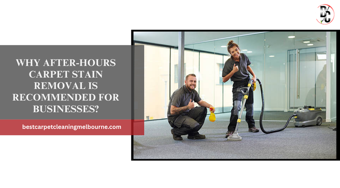 Why After-Hours Carpet Stain Removal is Recommended For Businesses?