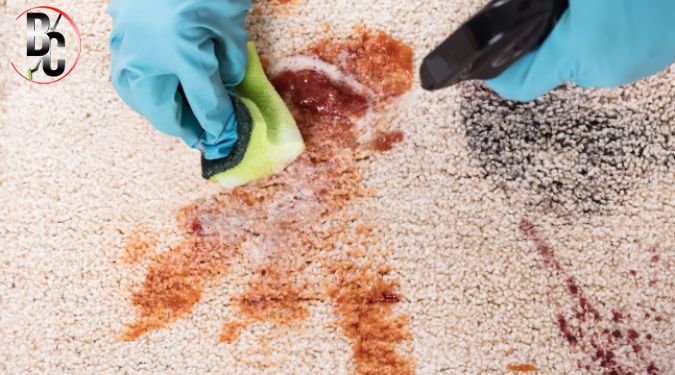 remove wine stains from carpet